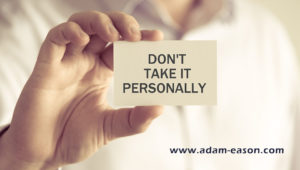 stop taking things personally