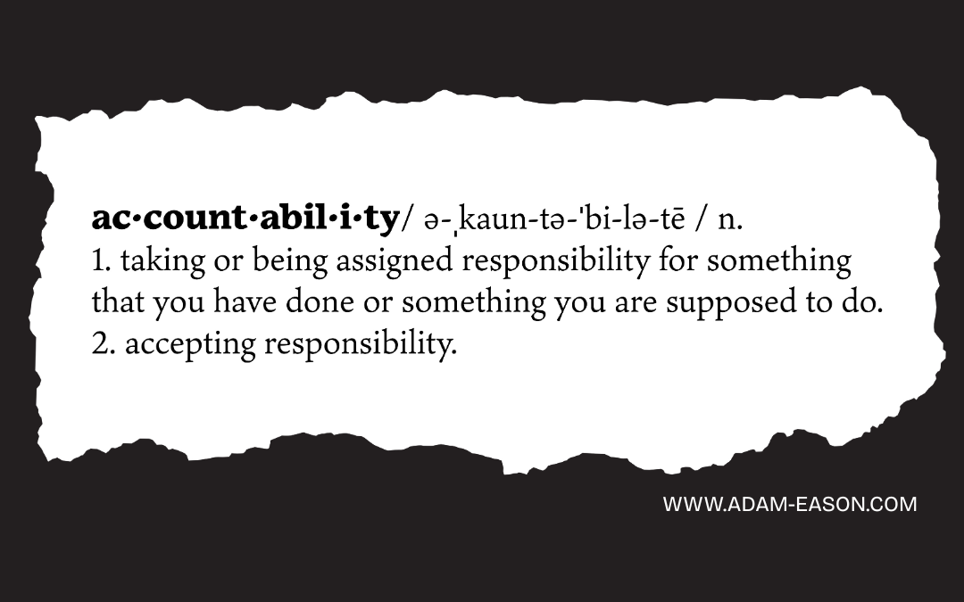 How to Hold Yourself Accountable in Life